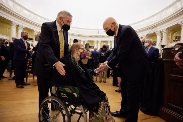 Dallin H. Oaks Greets People