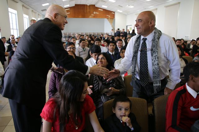 Dallin H. Oaks attends the Tuxtla Gutierrez stake conference in Mexico in February 2016.